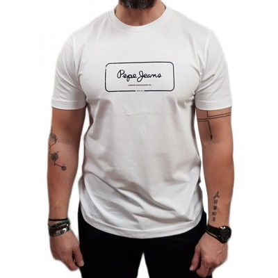 Pepe Jeans - PM5010365-800 - Gilbert Tee - White - Μπλούζα μακό