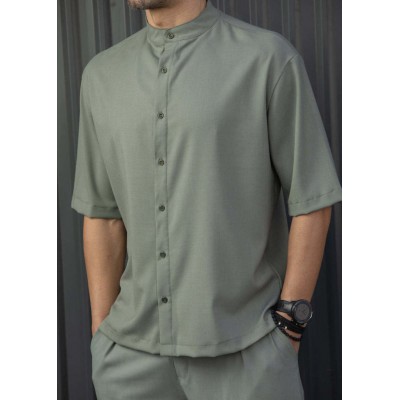 HENRY CLOTHING 9-146-SHIRT -KHAKI