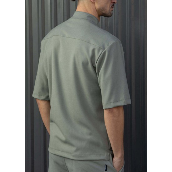 HENRY CLOTHING 9-146-SHIRT -KHAKI