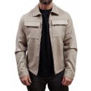 Smart - 55-201-001 - Sacket Suede Bomber - Beige - Μπουφάν Δερματίνη