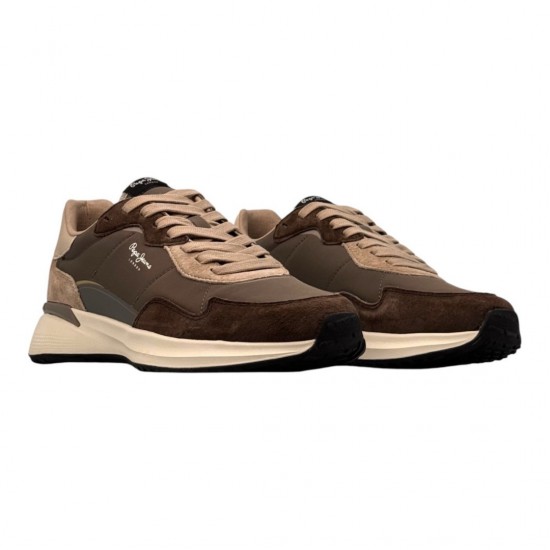 Pepe Jeans – Bampton City M – Ανδρικό Sneaker Καφέ Πούρο (PMS600038-898)