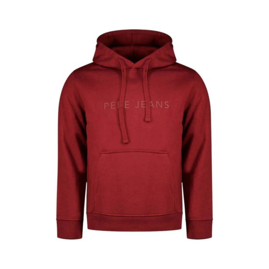 Pepe Jeans Ανδρικό Φούτερ Jefferson Big Logo Hoodie PM5800256-293 Μπορντό