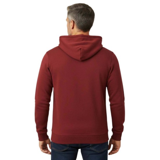 Pepe Jeans Ανδρικό Φούτερ Jefferson Big Logo Hoodie PM5800256-293 Μπορντό