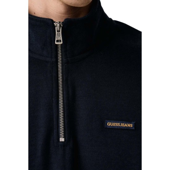 Guess Jeans Ανδρικό Φούτερ Half Zip M6BQ04K5405-A71W Μπλε