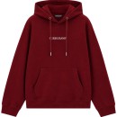 GUESS JEANS – LS HOODED REG EMBRO SWEAT – M5RQ38KCPR1-A50U DARK RED