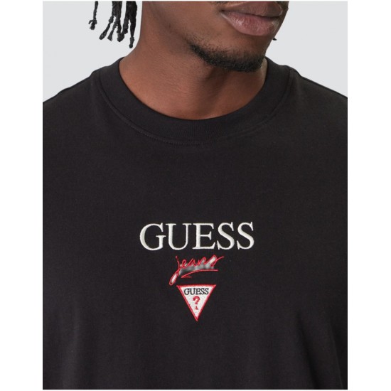 Guess Ανδρική Μπλούζα M6RI45K8HM0-JBLK ΜΑΥΡΗ