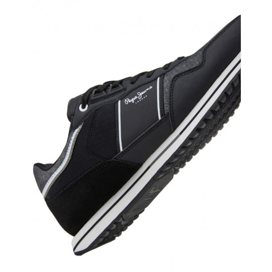 Pepe Jeans - PMS30908-999 - Tour Club ss23 - Black - Παπούτσι Ανδρικό