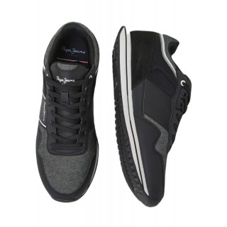 Pepe Jeans - PMS30908-999 - Tour Club ss23 - Black - Παπούτσι Ανδρικό