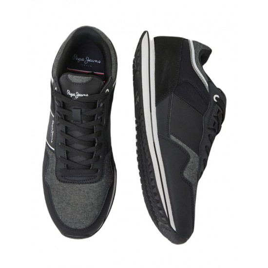 Pepe Jeans - PMS30908-999 - Tour Club ss23 - Black - Παπούτσι Ανδρικό