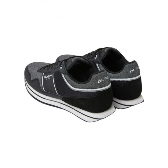 Pepe Jeans - PMS30908-999 - Tour Club ss23 - Black - Παπούτσι Ανδρικό